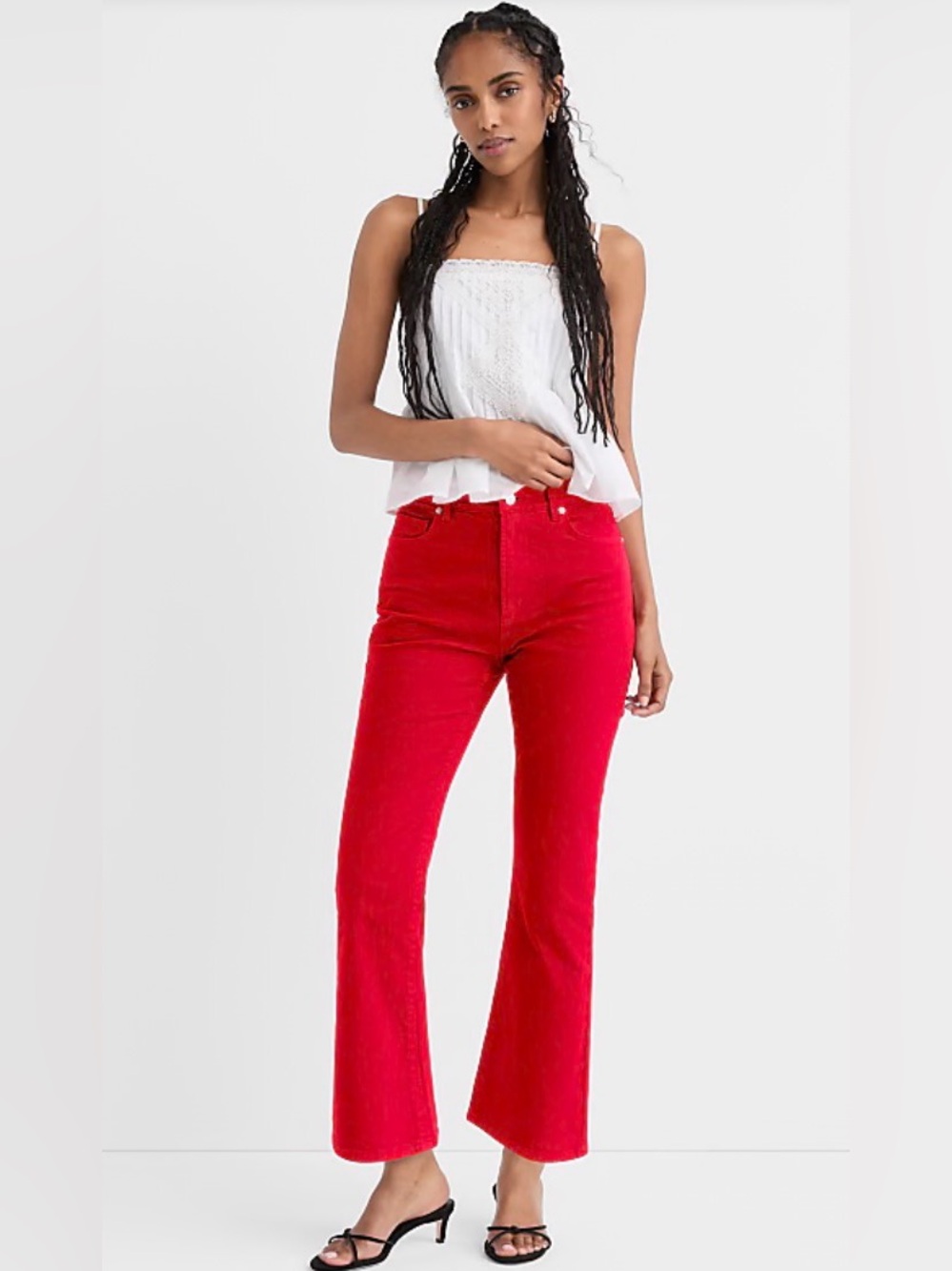 GREAT DEAL!🌹LOFT Rivete High Rise Kick Crop Jeans